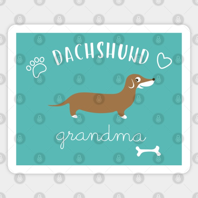 Dachshund Grandma Sticker by katelein